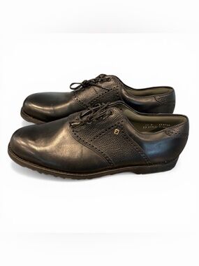 FootJoy Classics Dry Premiere Golf Shoes Mens 13D Black Leather Spikeless